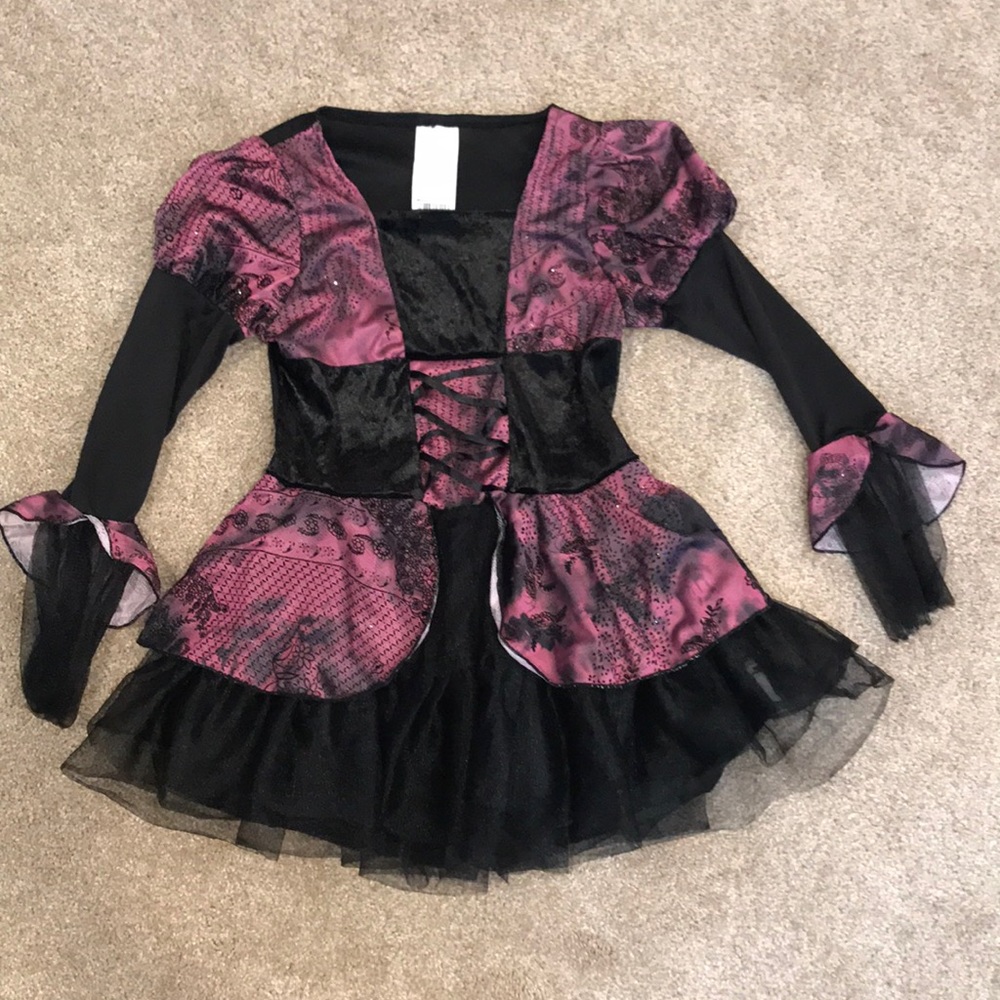 Girls 8-10 Purplish and black witch dress